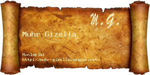 Muhr Gizella névjegykártya